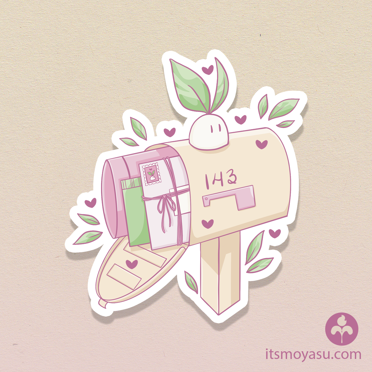 Love Letter Mail - Die Cut Sticker