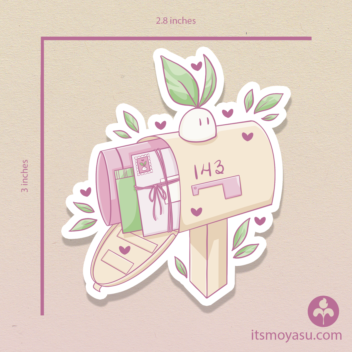 Love Letter Mail - Die Cut Sticker