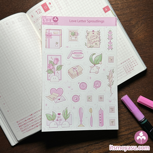 Love Letter Sproutlings - Sticker Sheet