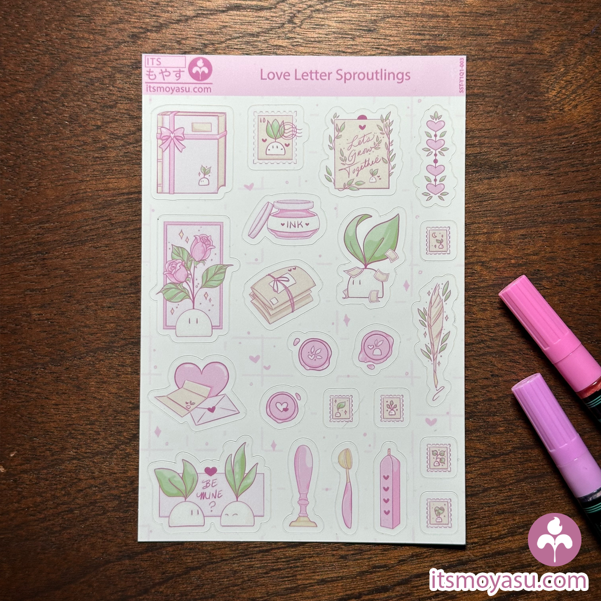 Love Letter Sproutlings - Sticker Sheet