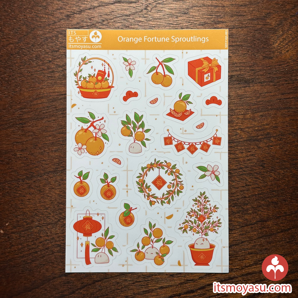 Orange Fortune Sproutlings - Sticker Sheet