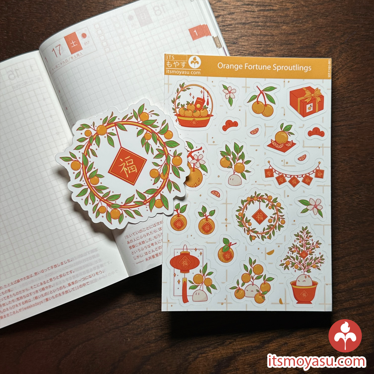 Orange Fortune Sproutlings - Sticker Sheet